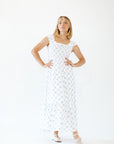 Tybald Bow Print Midi Dress
