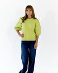Vail Pom Pom Knit Top · Matcha