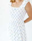 Tybald Bow Print Midi Dress