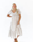 Amalia Floral Striped Dress