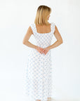 Tybald Bow Print Midi Dress