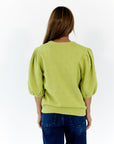 Vail Pom Pom Knit Top · Matcha