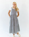 Felina Striped Overall Dress