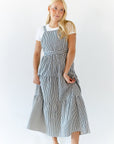 Felina Striped Overall Dress
