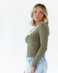 Mirian Lace Trim Top