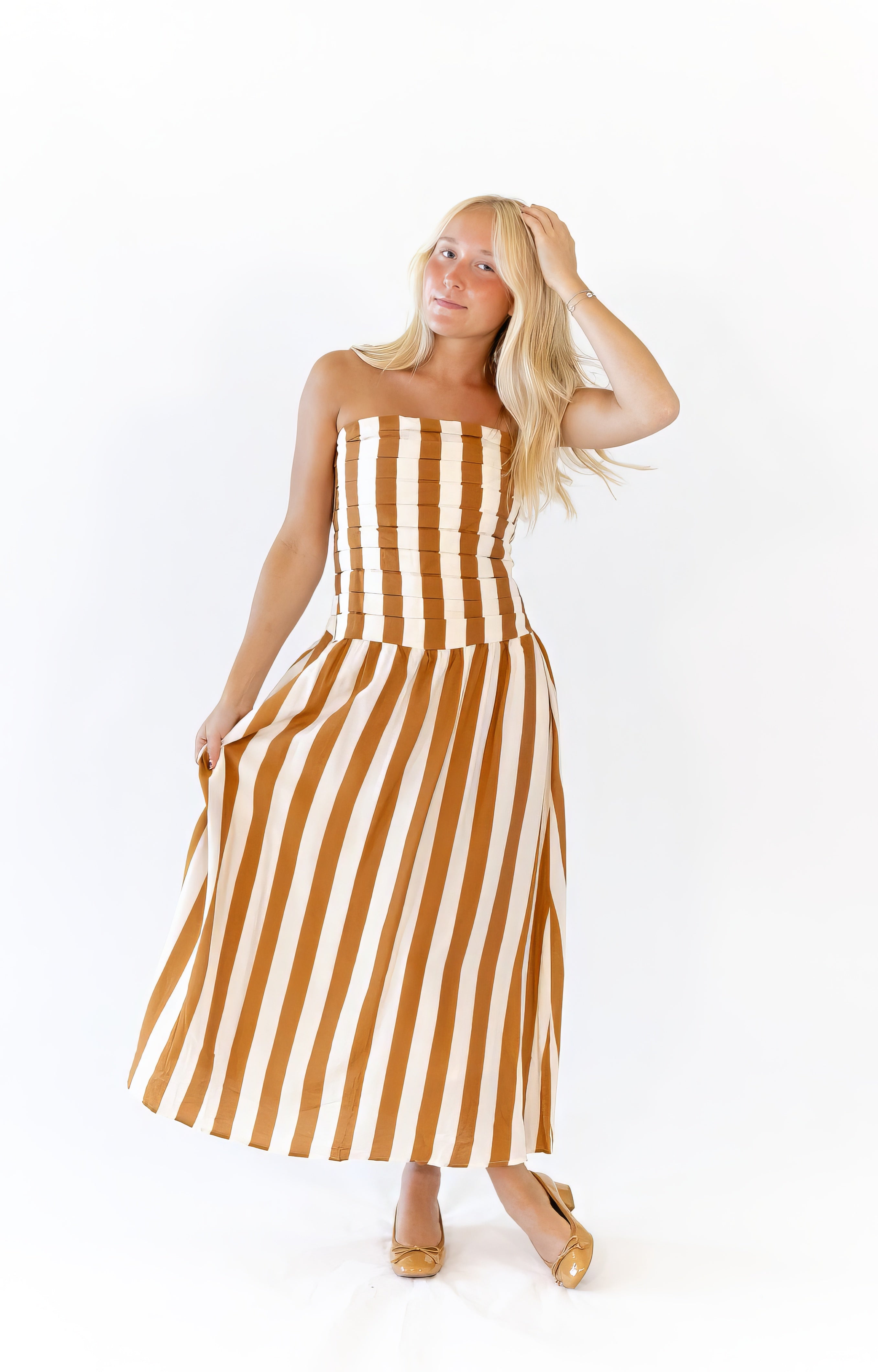 carters maxi dress Carter Striped Maxi Dress – Twirl Boutique