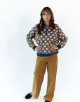 Wilkey Mosaic Half-Zip · Navy