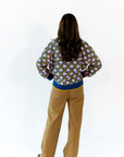 Wilkey Mosaic Half-Zip · Navy