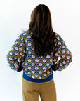 Wilkey Mosaic Half-Zip · Navy
