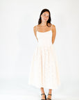 Myriam Eyelet Lace Midi Dress