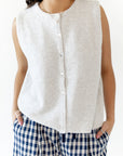 Fleurine Sleeveless Cardigan