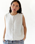 Fleurine Sleeveless Cardigan