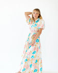 O'neil Floral Button Down Maxi Dress