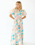 O'neil Floral Button Down Maxi Dress
