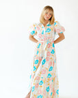 O'neil Floral Button Down Maxi Dress