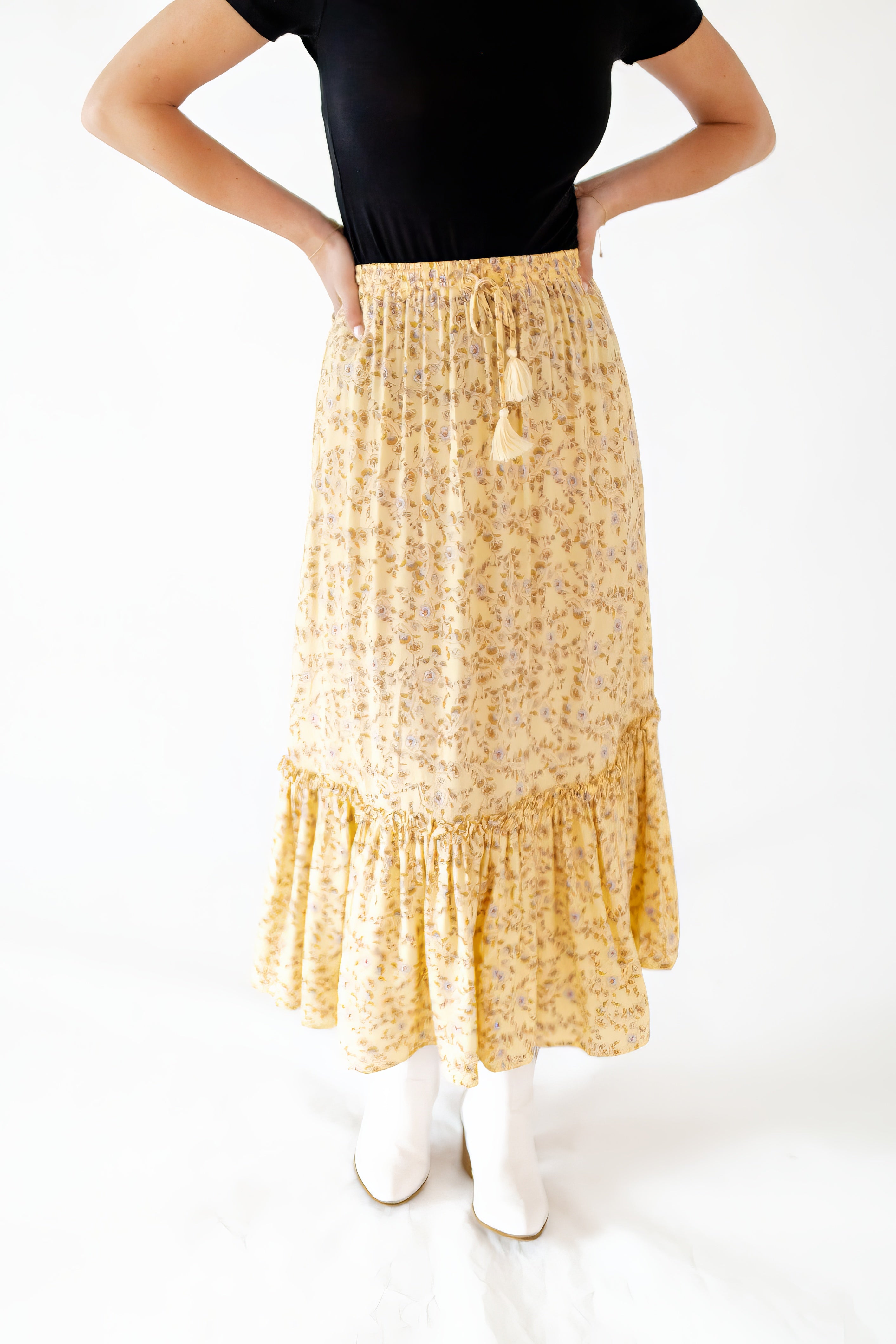 Santra Floral Maxi Skirt