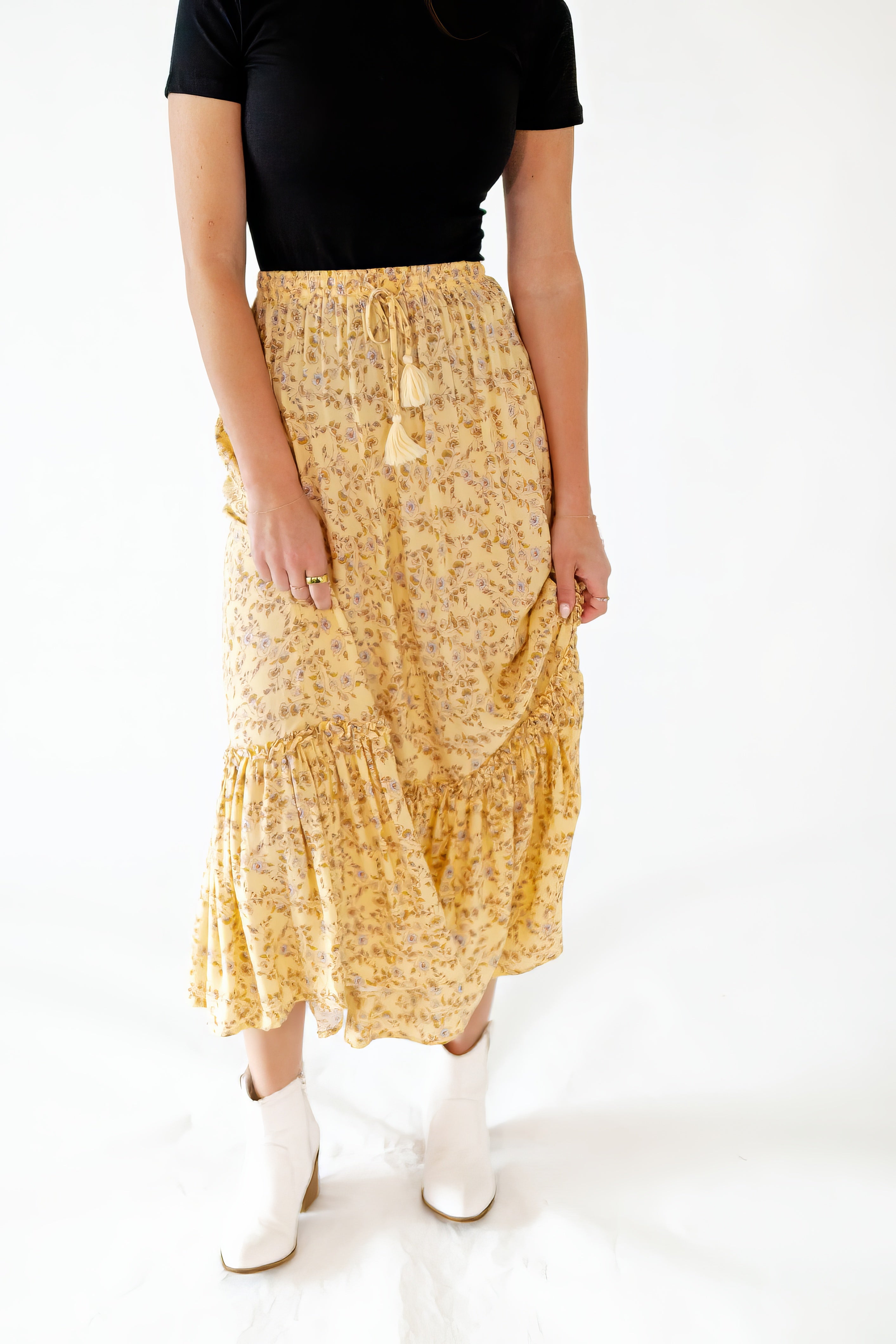 Santra Floral Maxi Skirt