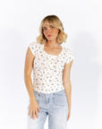 Miller Pointelle Floral Tee
