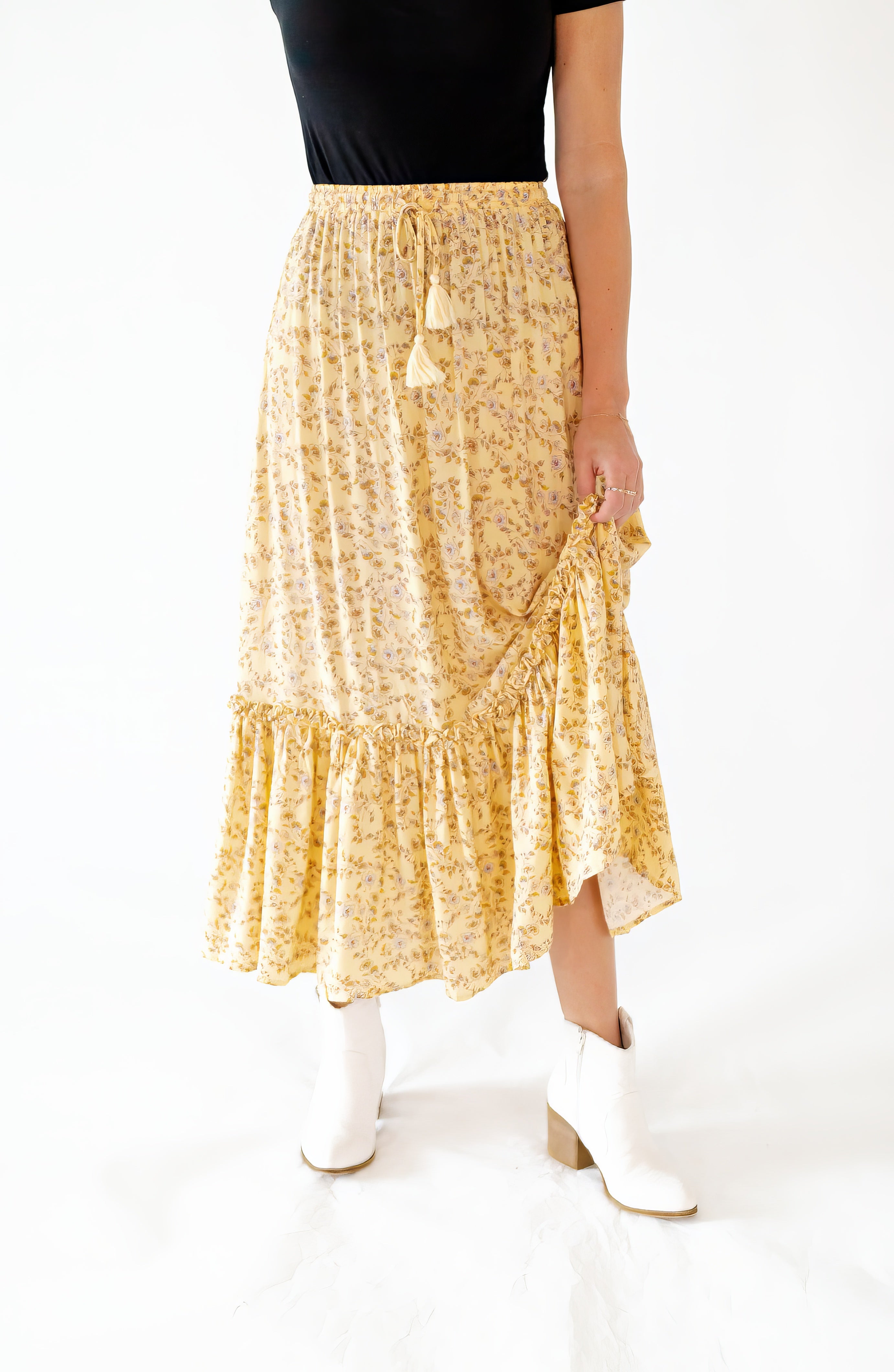 Santra Floral Maxi Skirt