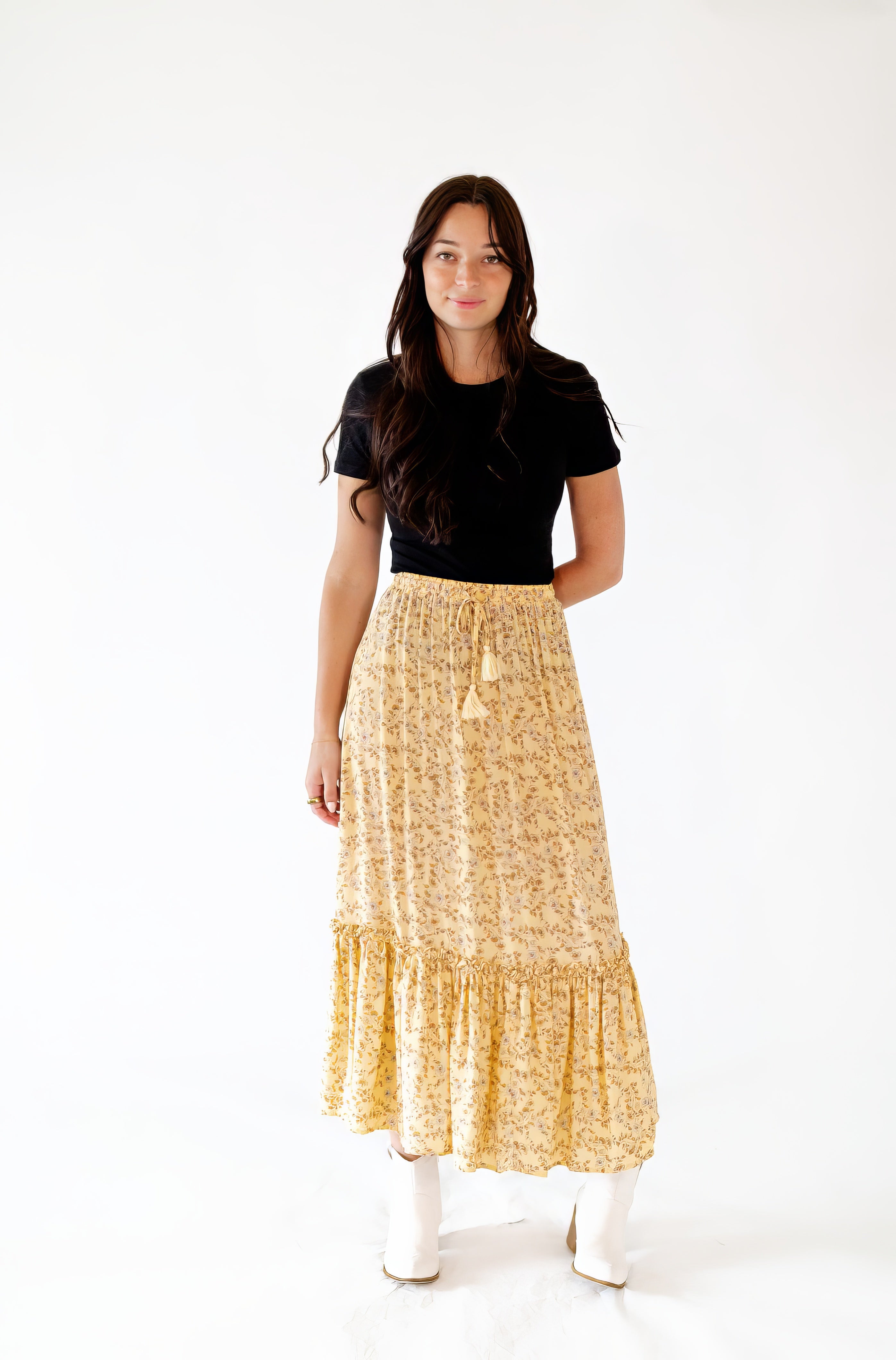 Santra Floral Maxi Skirt