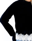 Susana Lace Trim Sweater