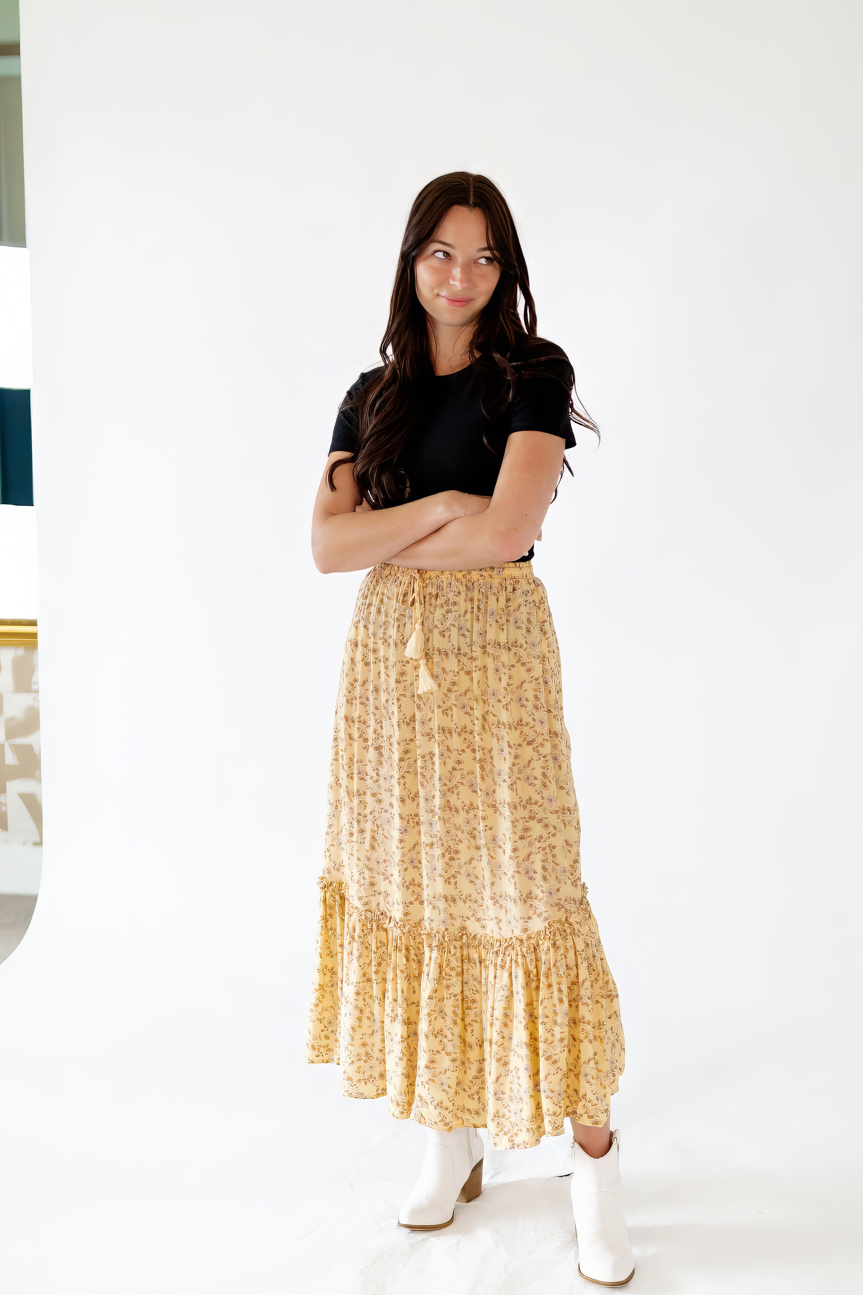 Santra Floral Maxi Skirt