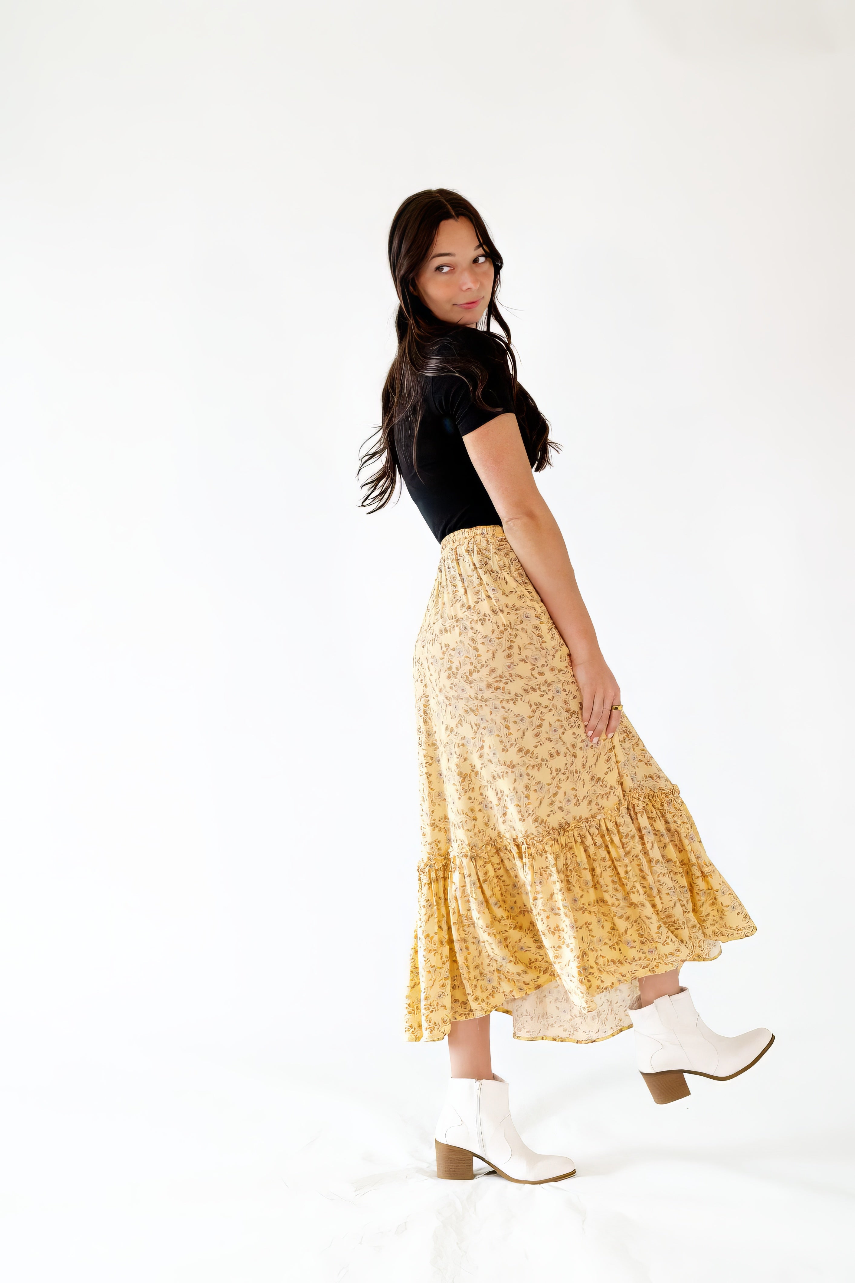 Santra Floral Maxi Skirt