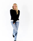 Susana Lace Trim Sweater