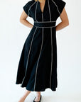 Havana Linen Dress · Black