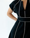 Havana Linen Dress · Black