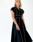 Havana Linen Dress · Black