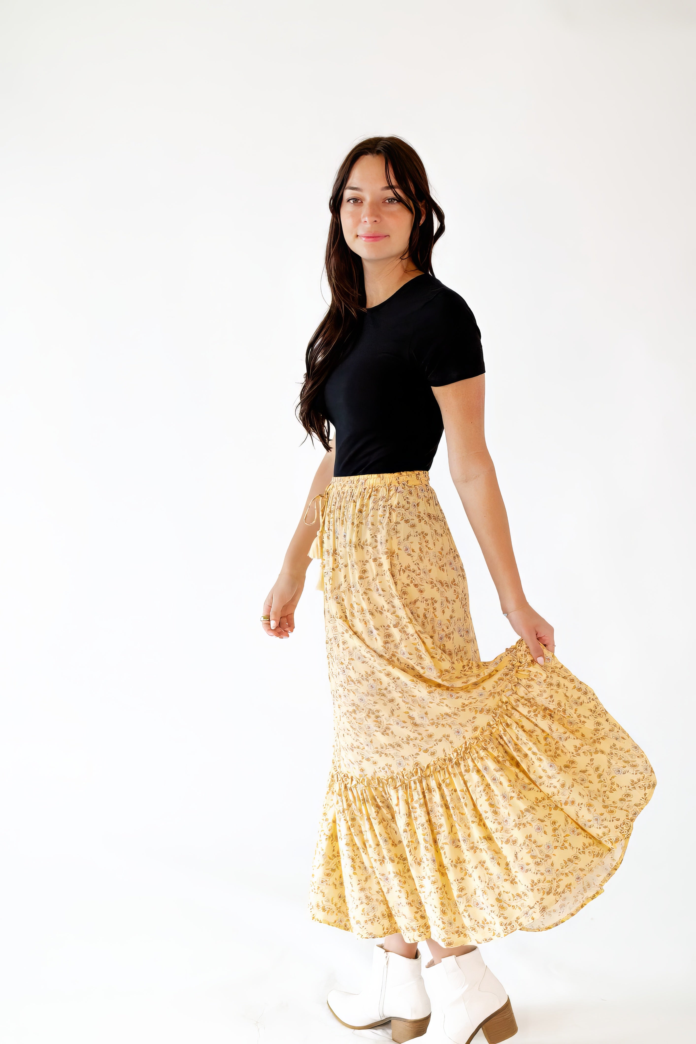 Santra Floral Maxi Skirt