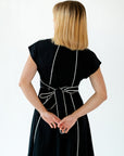Havana Linen Dress · Black