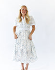 Jojo Split Neck Midi Dress