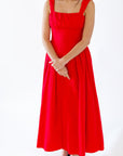 Nitsan Rouched Red Dress
