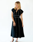 Havana Linen Dress · Black