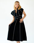 Havana Linen Dress · Black