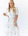 Jojo Split Neck Midi Dress