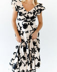 Ralphie Embroidered Midi