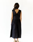 Edith Drop Waist Midi · Black