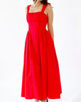 Nitsan Rouched Red Dress