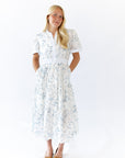 Jojo Split Neck Midi Dress