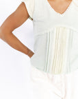 Tayan Pleat Detail Top