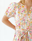 Tweedy Floral Midi Dress