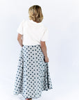 Jenson Polka Dot Tie Skirt · Blue
