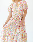 Tweedy Floral Midi Dress