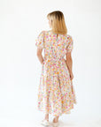 Tweedy Floral Midi Dress