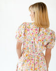 Tweedy Floral Midi Dress
