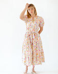 Tweedy Floral Midi Dress