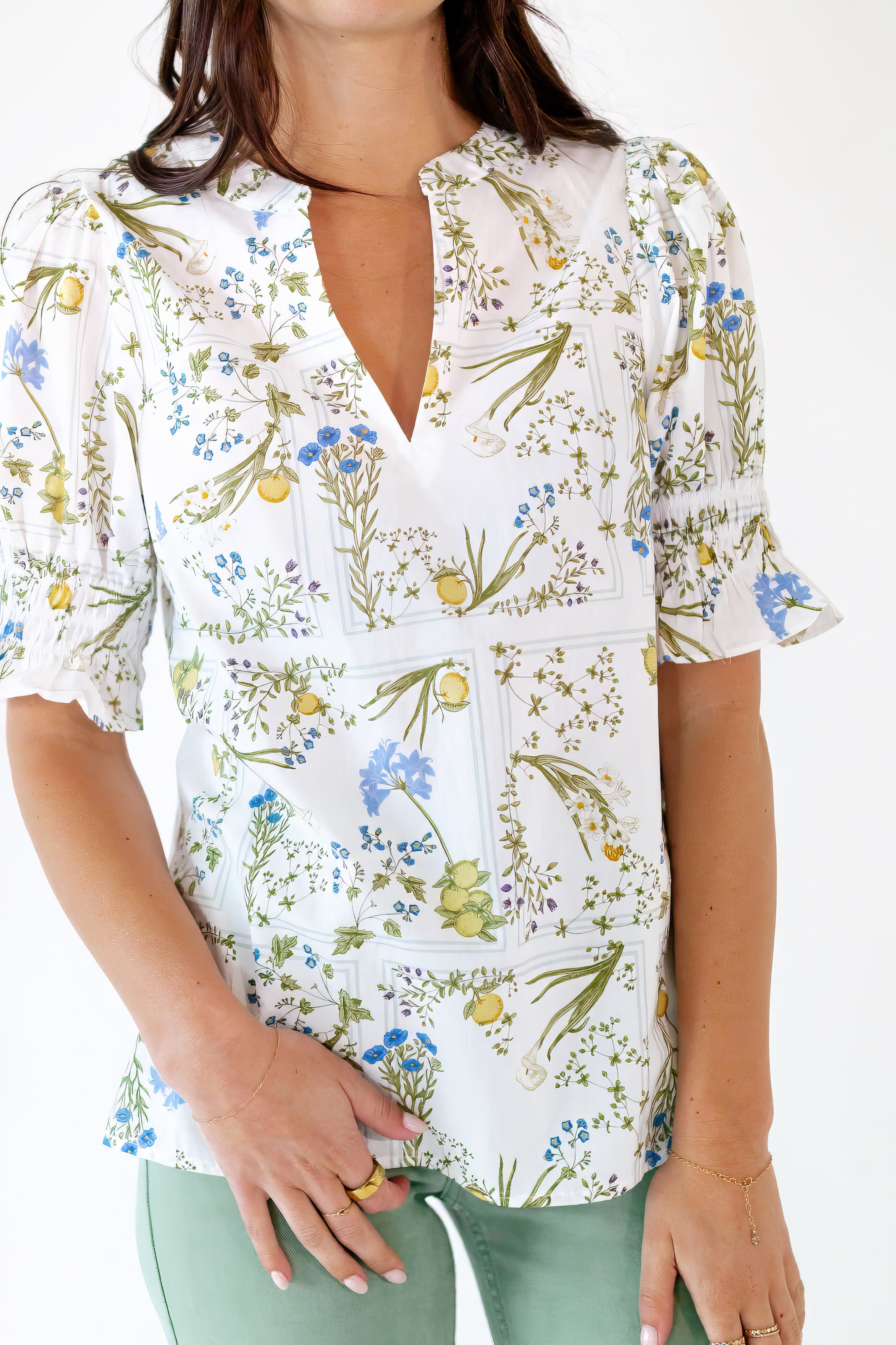 Dowen Floral Print Top